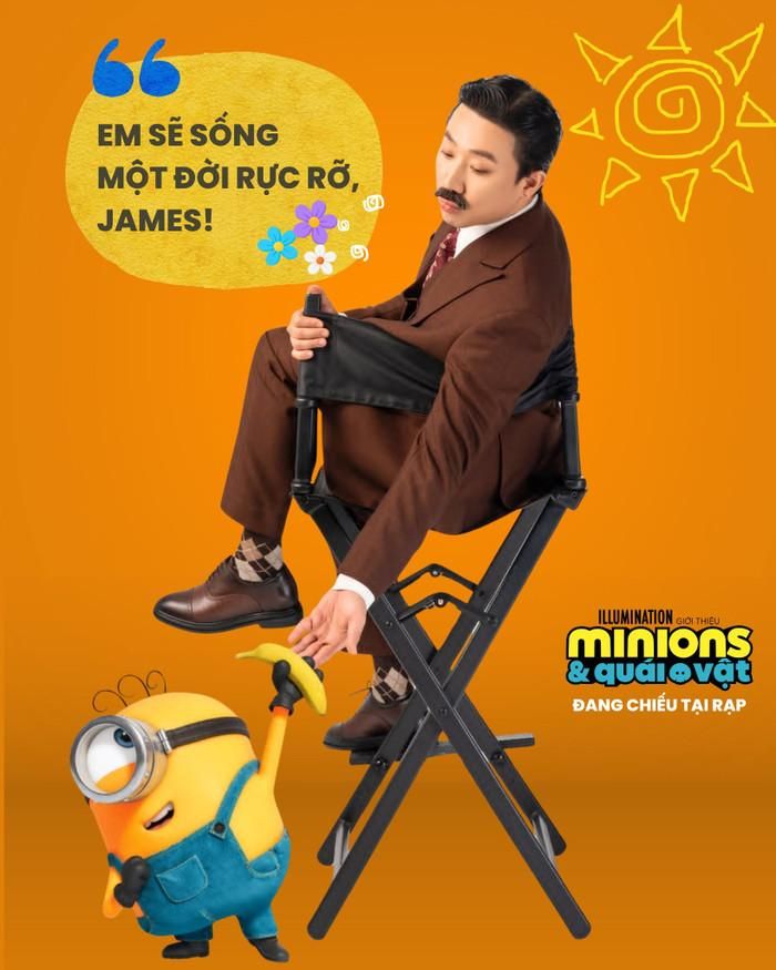 Phần lồng tiếng của Trấn Thành cũng nhận về nhiều lời khen. Ảnh: Minions - Vietnam