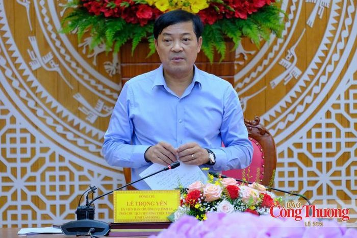 Ông Lê Trọng Yên, Phó Chủ tịch Thường trực UBND tỉnh Lâm Đồng.