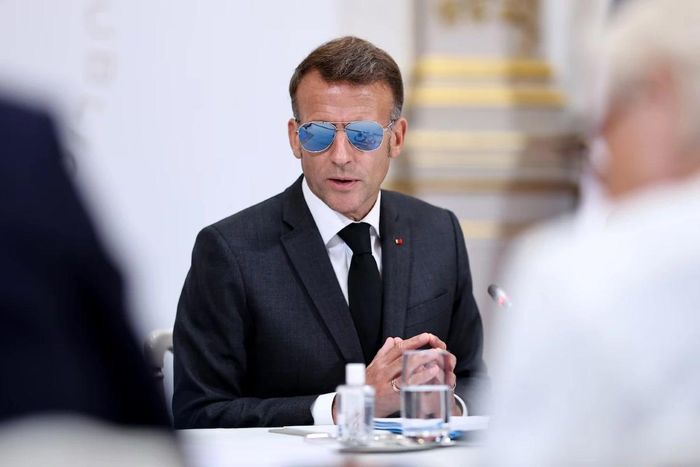 Tổng thống Pháp Emmanuel Macron chủ trì cuộc họp tiếp theo lần thứ năm về chống buôn bán ma túy, tại Điện Élyseé ở Paris, thứ năm ngày 2 tháng 7 năm 2026. Ảnh: AP.