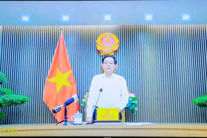 Phó Thủ tướng Chính phủ Hồ Quốc Dũng phát biểu kết luận hội nghị. (Ảnh chụp màn hình)