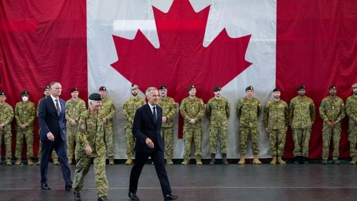 Canada dự định công bố khoảng 10 quốc gia sáng lập cho ngân hàng quốc phòng toàn cầu mới tại hội nghị thượng đỉnh NATO, nhằm mục đích tăng cường nguồn tài trợ quốc phòng cho các đồng minh bằng nguồn vốn chi phí thấp. Ảnh: Defencenews.