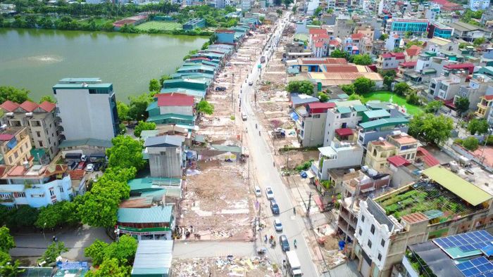 Tổng diện tích đất thu hồi để thực hiện dự án là 98.345,92m2, liên quan đến 814 hộ dân và 33 tổ chức thuộc địa bàn 5 phường gồm Vĩnh Tuy, Tương Mai, Vĩnh Hưng, Hoàng Mai và Lĩnh Nam.