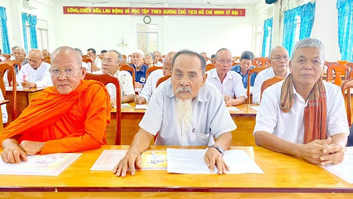 Các đại biểu dự hội nghị tập huấn, sáng 6/7.