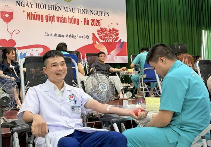  Điểm tiếp nhận máu hiến tại Bệnh viện Đa khoa Tân Yên. 