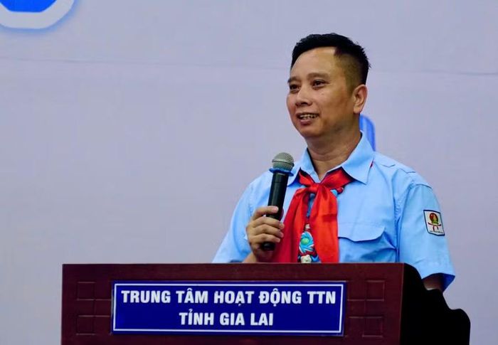  Anh Lê Anh Quân phát biểu tại lễ khai mạc. Ảnh: D.L 
