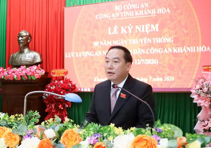 Đồng chí Hồ Xuân Trường phát biểu chỉ đạo tại lễ kỷ niệm.