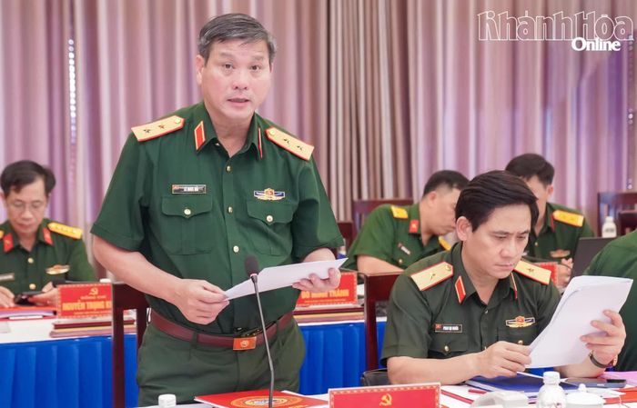 Trung tướng Lê Ngọc Hải phát biểu tại hội nghị.