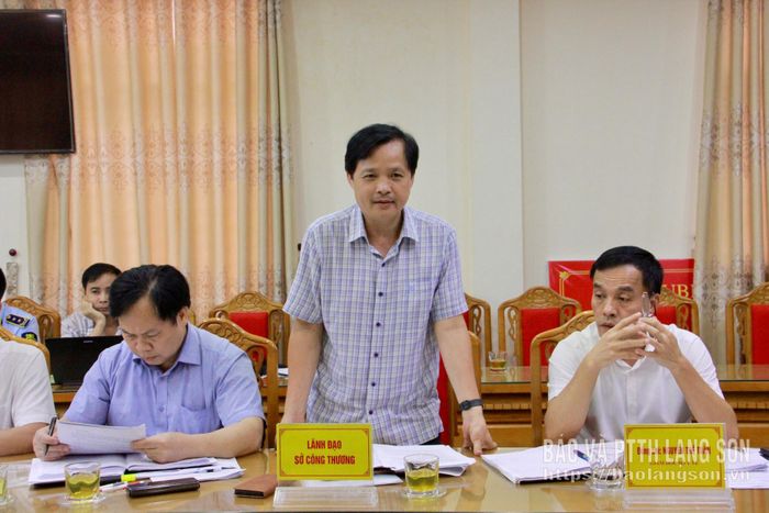 Lãnh đạo Sở Công Thương báo cáo tình hình thực hiện chính sách, pháp luật ATTP giai đoạn 2023 - 2026