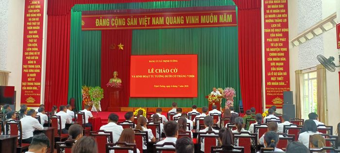 Quang cảnh buổi lễ.