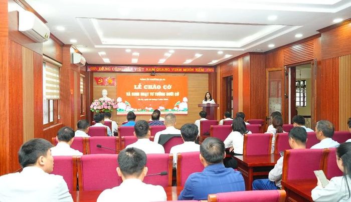 Quang cảnh buổi lễ.