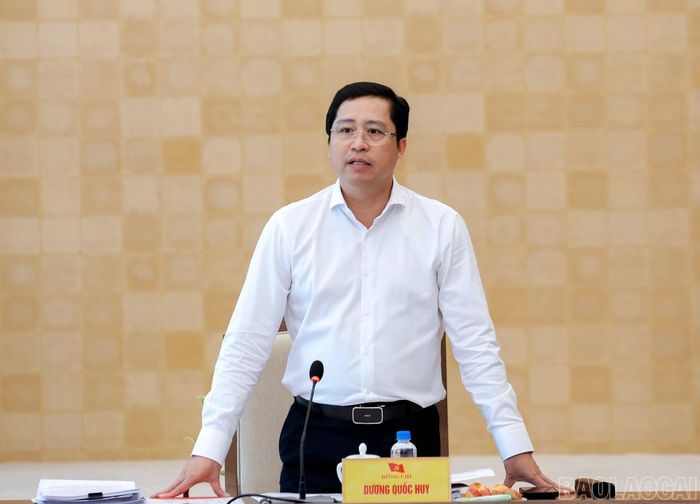 Bí thư Tỉnh ủy Dương Quốc Huy phát biểu kết luận hội nghị.