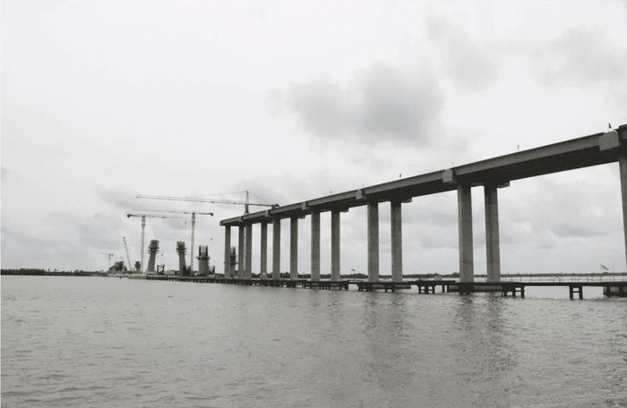 Cầu Đại Ngãi 1. Ảnh: Báo Xây dựng