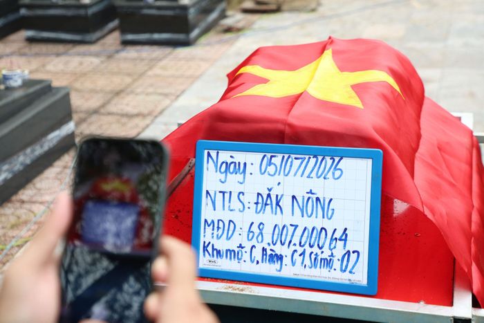 Lực lượng chức năng sử dụng hệ thống mã định danh duy nhất gồm 10 chữ số cho từng mẫu hài cốt