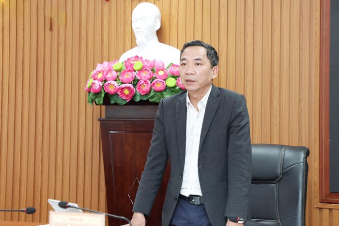 Đồng chí Hoàng Mạnh Thắng, Phó Trưởng Ban Tuyên giáo và Dân vận Tỉnh ủy Lâm Đồng phát biểu kết luận
