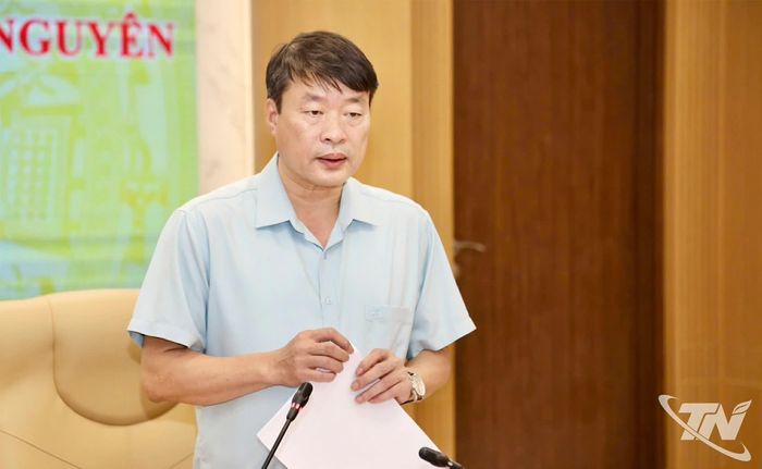 Đồng chí Phó Chủ tịch UBND tỉnh Trần Văn Hậu kết luận cuộc họp.