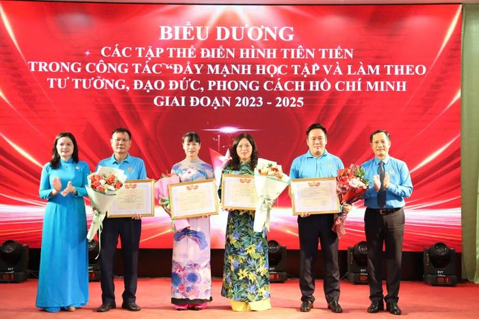  Công đoàn Công Thương Việt Nam tặng Bằng khen chuyên đề của Công đoàn Công Thương Việt Nam cho 04 tập thể đã có thành tích xuất sắc trong "Học tập và làm theo tư tưởng, đạo đức, phong cách Hồ Chí Minh" Giai đoạn 2023-2025 