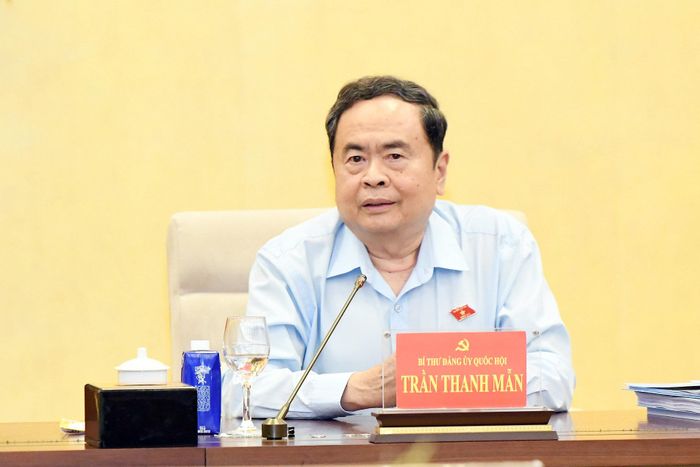 Bí thư Đảng ủy Quốc hội, Chủ tịch Quốc hội Trần Thanh Mẫn phát biểu