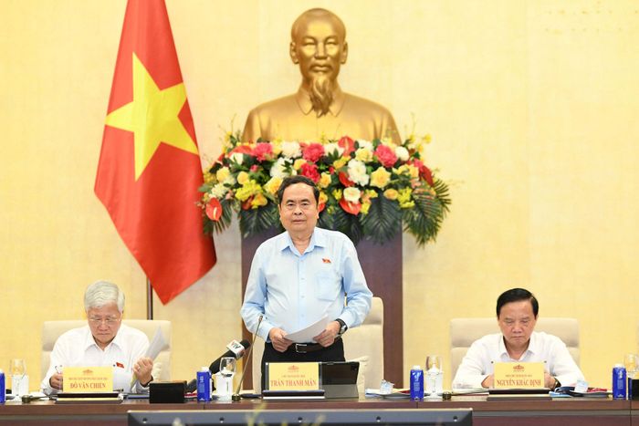 Chủ tịch Quốc hội Trần Thanh Mẫn phát biểu