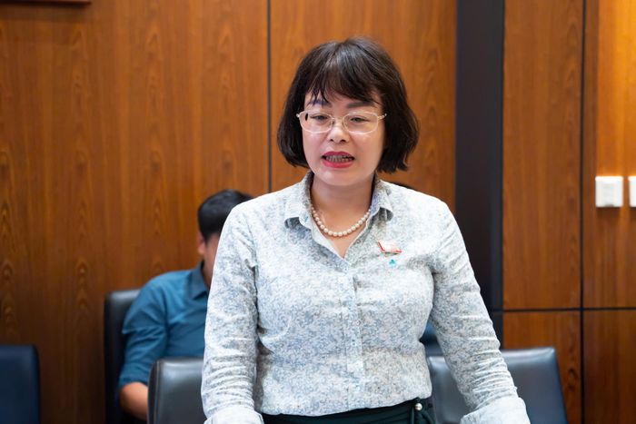 Phó Chủ nhiệm Ủy ban Khoa học, Công nghệ và Môi trường Nguyễn Thị Mai Phương phát biểu