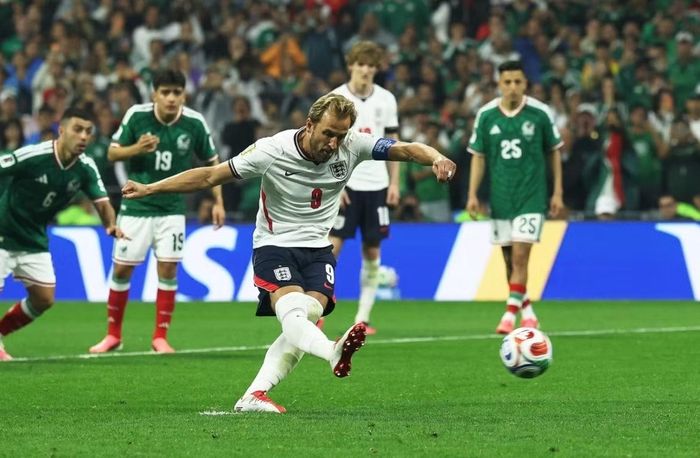 Harry Kane có một bàn thắng trong trận này. Ảnh: Reuters.
