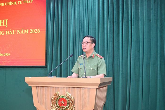 Cục trưởng Phạm Công Nguyên phát biểu khai mạc hội nghị.