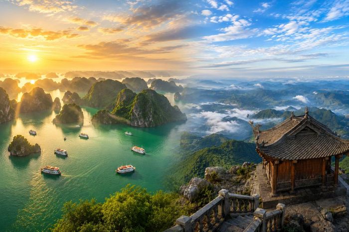 Hạ Long và Yên Tử đều được nhắc tới trong gợi ý hành trình "phải lòng" Việt Nam của Paris Match. Ảnh: sinht