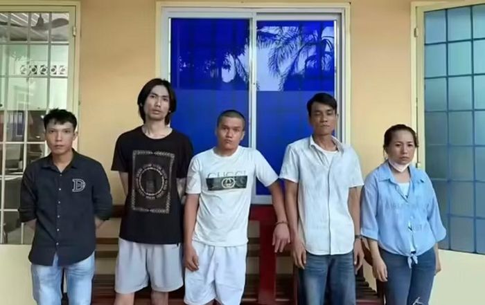 Các đối tượng trong đường dây ma túy bị bắt giữ.