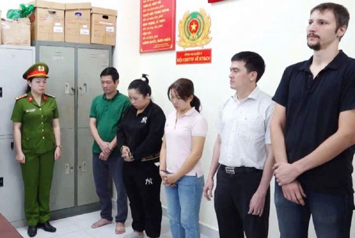 Các đối tượng của vụ án. Ảnh: Cục An ninh mạng và phòng chống tội phạm sử dụng công nghệ cao.