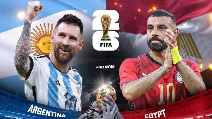 World Cup 2026: Argentina so tài cùng Ai Cập. Ảnh: Khelnow