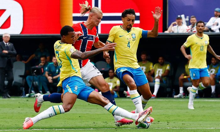 Brazil đấu với Na Uy ở vòng 1/8 World Cup 2026. (Ảnh: Reuters)
