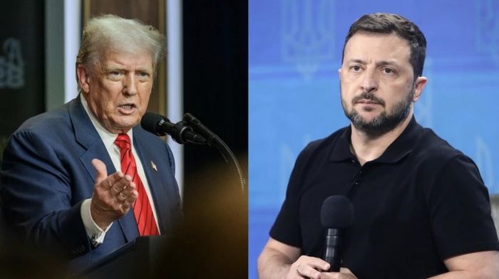 Tổng thống Mỹ Donald Trump và Tổng thống Ukraine Volodymyr Zelensky. (Ảnh: White House/Ukrinform)
