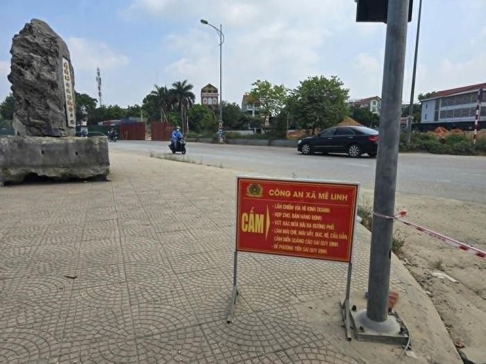 Xã Mê Linh từng bước tháo gỡ các điểm nóng về trật tự đô thị trên địa bàn. Ảnh: Đức Tuấn