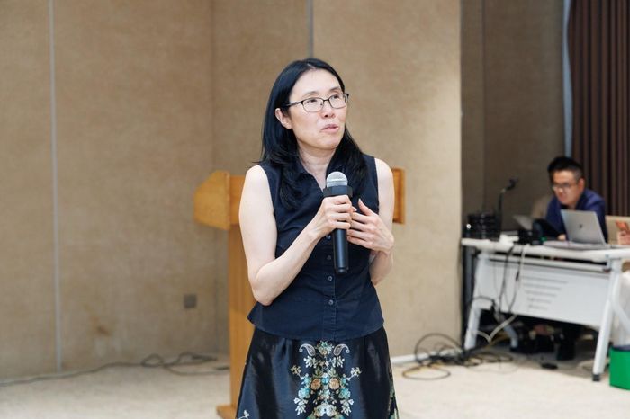 GS. Xuân Thảo Nguyễn chia sẻ về kinh nghiệm phát triển các Trung tâm tài chính quốc tế trên thế giới. Ảnh: PV