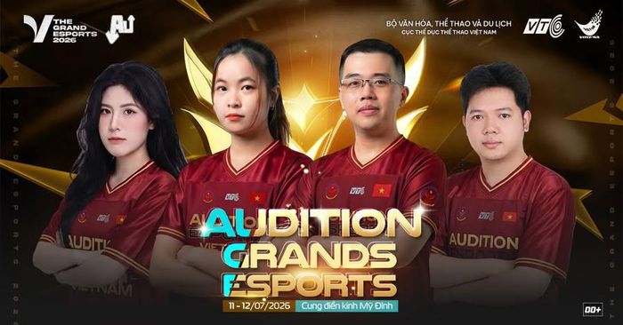Đội tuyển Audition Việt Nam tham dự Esports Grand Championship 2026. Ảnh: BTC
