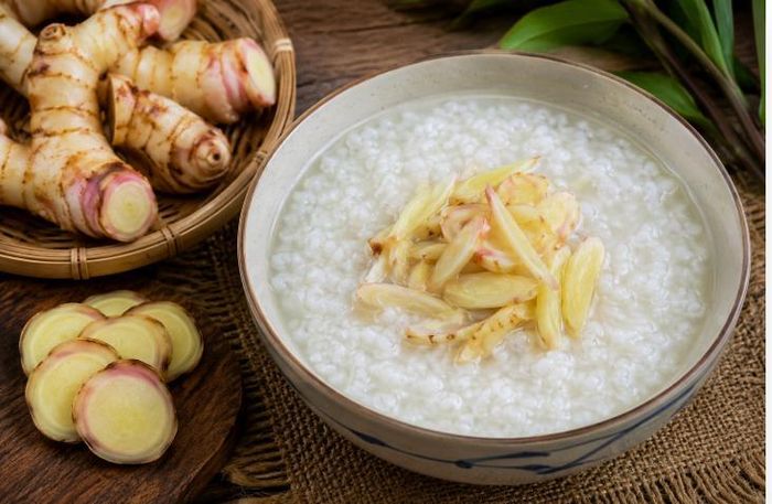 Cháo củ riềng dưỡng dương mùa hè.