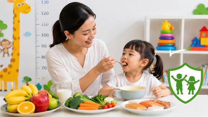 Điều quan trọng là cha mẹ không nên chờ đến khi trẻ "nhìn thấy gầy rõ" mới nghĩ đến suy dinh dưỡng. Ảnh minh họa
