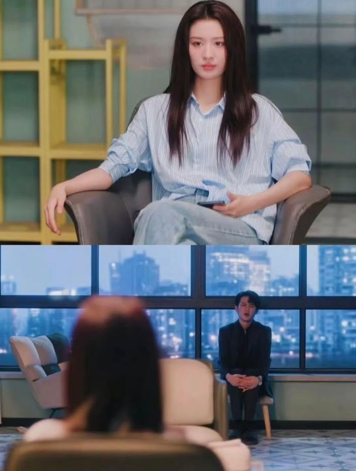 Vương Sở Nhiên và Đàn Kiện Thứ lại có chiều cao ngang bằng.