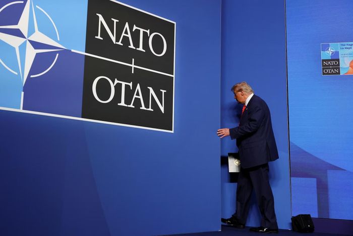  Ông Trump nhiều lần để ngỏ khả năng Mỹ rời NATO, tuy nhiên, việc chính thức rút khỏi cần phải được Quốc hội thông qua. Ảnh: Reuters.
