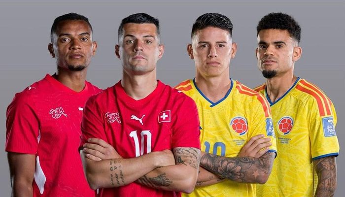 Thụy Sĩ và Colombia đều cho thấy bộ mặt ổn định từ đầu giải