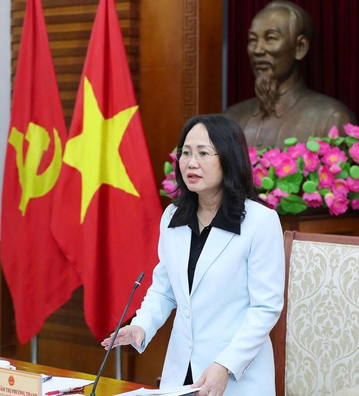 Bộ trưởng Lâm Thị Phương Thanh phát biểu tại Hội nghị