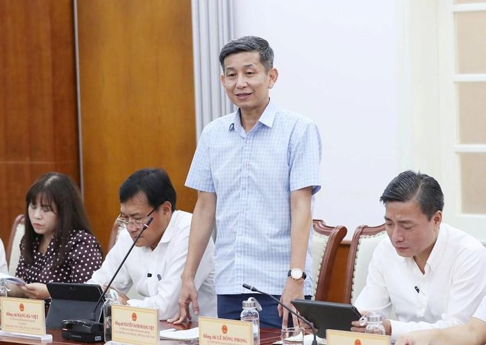Cục trưởng Cục Thể dục thể thao Việt Nam Nguyễn Danh Hoàng Việt phát biểu tại hội nghị