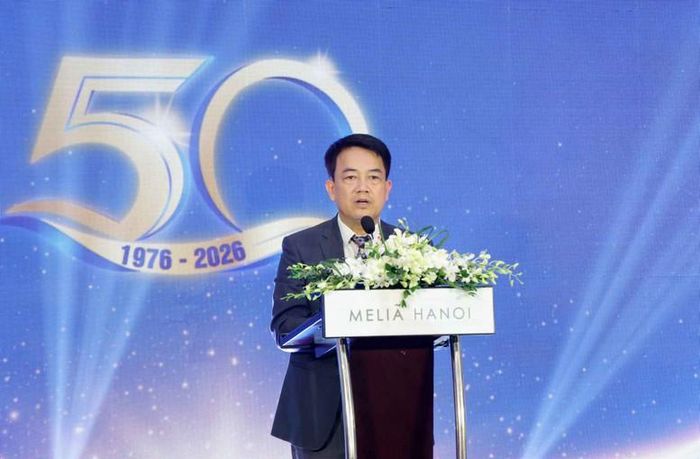 Viện trưởng Viện Năng lượng nguyên tử Việt Nam Trần Chí Thành phát biểu tại buổi lễ - Ảnh: VGP/Gia Huy