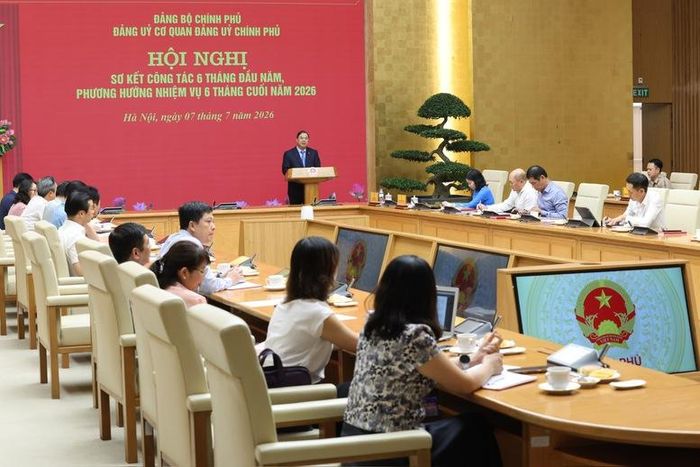 Phó Thủ tướng Thường trực nhấn mạnh, việc thành lập cơ quan Đảng ủy Chính phủ là dấu mốc quan trọng, góp phần đổi mới phương thức lãnh đạo của Đảng ủy Chính phủ, nâng cao hiệu quả tổ chức, hoạt động - Ảnh: VGP/Phương Nguyên