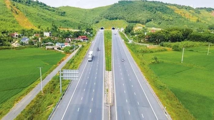 Một đoạn thuộc dự án đường cao tốc Mai Sơn-Quốc lộ 45.