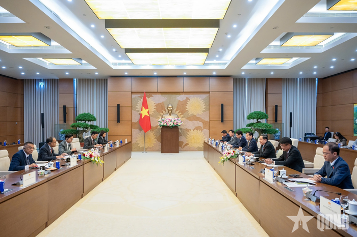 Quang cảnh cuộc tiếp. Ảnh: VĂN QUỐC