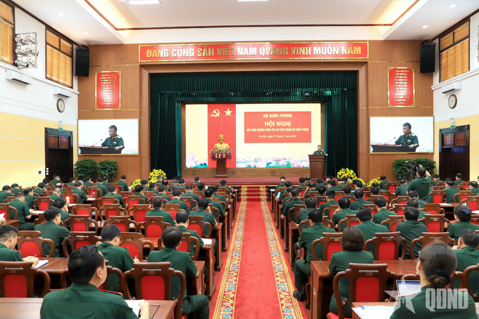 Các đại biểu dự hội nghị tại điểm cầu trung tâm.
