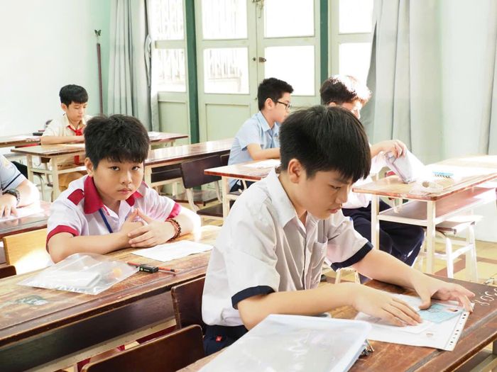 Học sinh tham gia khảo sát tuyển sinh vào lớp 6 Trường THCS-THPT Trần Đại Nghĩa (phường Sài Gòn) năm học 2026-2027