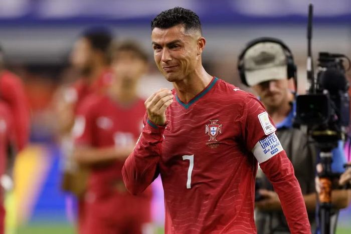 Cristiano Ronaldo trong trận đấu cuối cùng tại World Cup 2026. Ảnh: Getty.