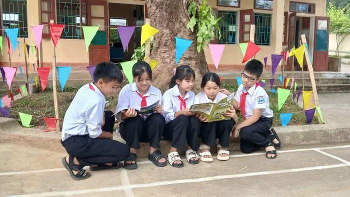 Học sinh Trường Phổ thông DTBT THCS Na Mèo (xã Na Mèo, Thanh Hóa).