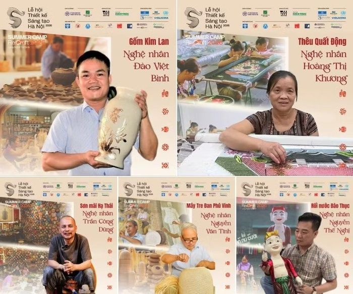 Các nghệ nhân của 5 làng nghề truyền thống Hà Nội sẽ đồng hành cùng các nhóm sinh viên liên ngành.